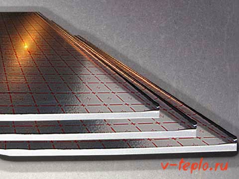 І на відміну від описаного вище варіанту ці мати цілком можна використовувати для теплої підлоги, який служить додатковим джерелом нагрівання