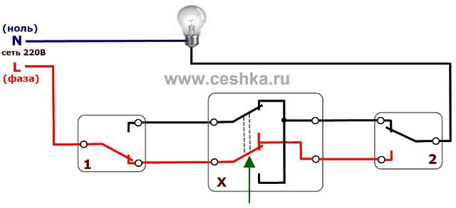 Натискаємо кнопку назад, вимикаємо світло: