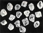 Різновид алмазів карбонадо була виявлена ​​в 1813 р Назву отримала від португ