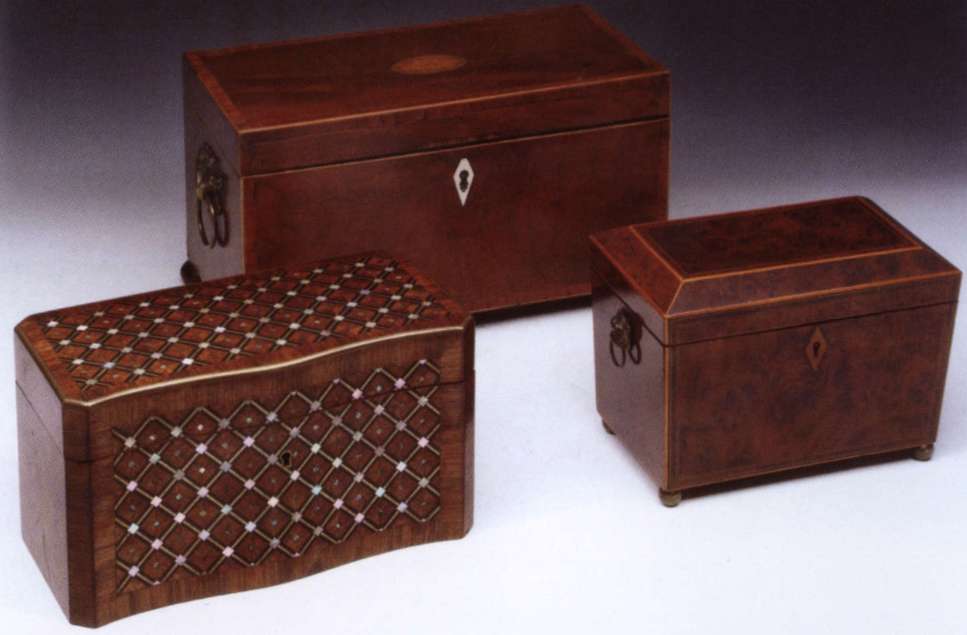 Дерев'яні коробочки для чаю були надзвичайно популярні в дев'ятнадцятому столітті